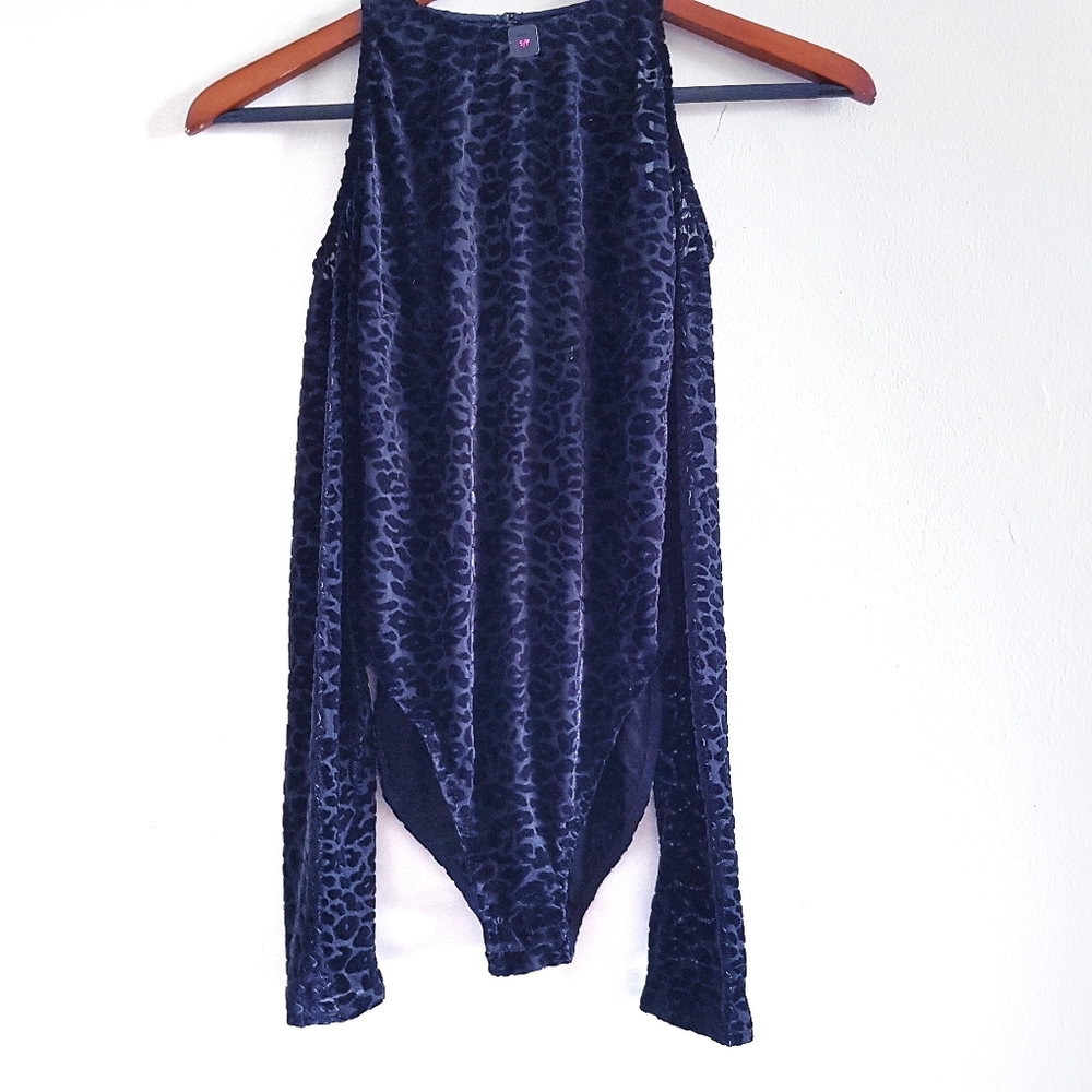 NWT La Senza Black Animal Print Body Suit Small